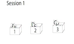 Animation: Session 1, three boxes numbered 1 to 3