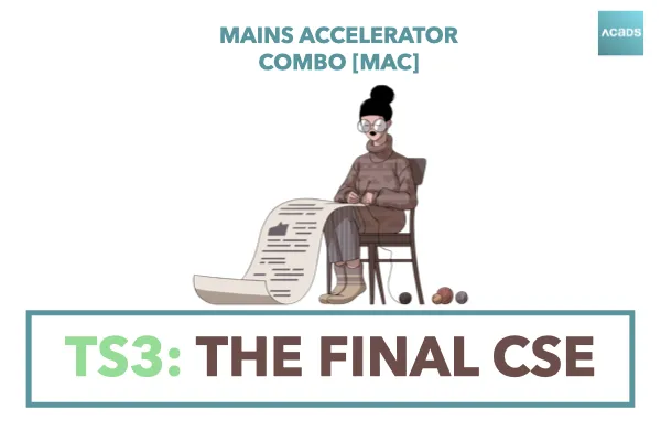 MAC test series cover: TS3, The Final CSE
